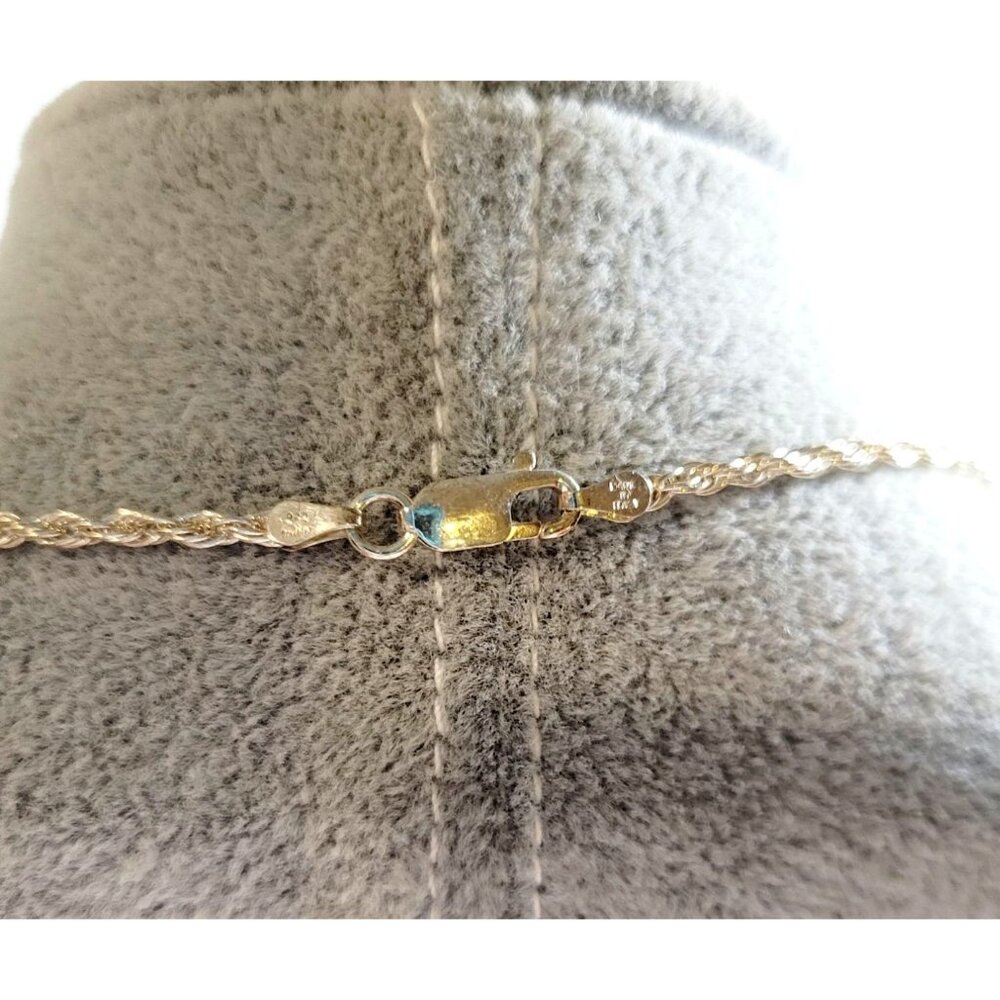 Tassel Rope Necklace 925 Fine Gold Filigree Over Sterling Milor Beaded - Picture 2 of 4